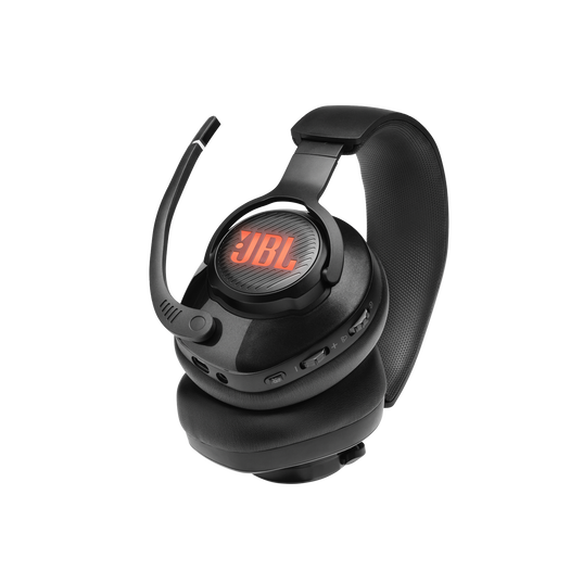 JBL Quantum 400 - Black - USB over-ear PC gaming headset with game-chat dial - Detailshot 4